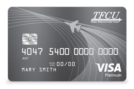 TFCU Signature Credit Card in elegant charcoal grey