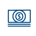 Dollar bills Line Art Icon